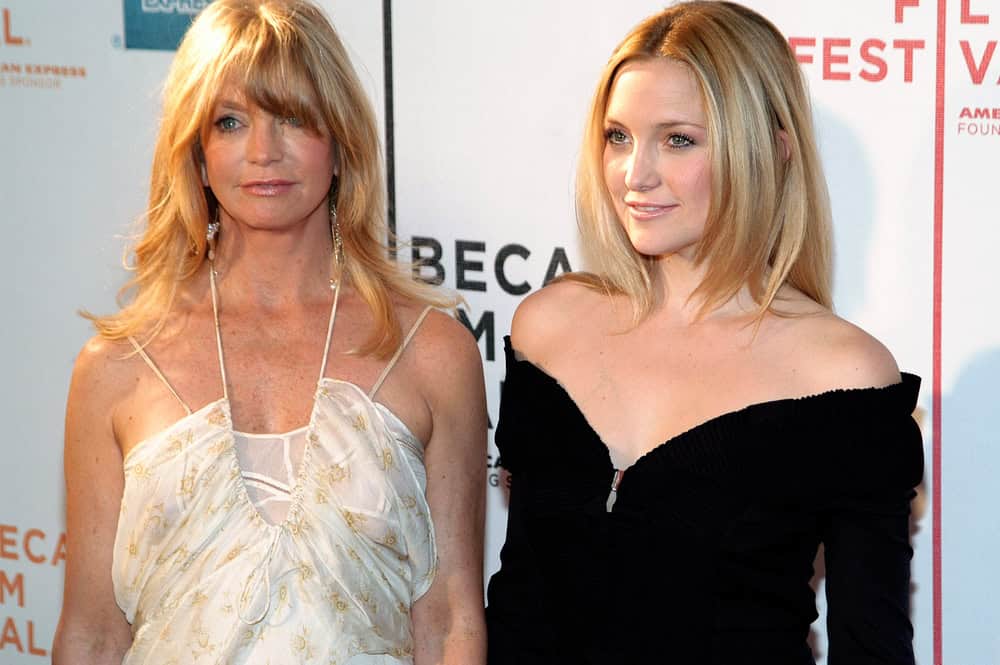 Goldie Hawn and Kate Hudson attend the screening of RAISING HELEN at the Tribeca Performing Arts Center for the 2004 Tribeca Film Festival May 1, 2004 in New York City