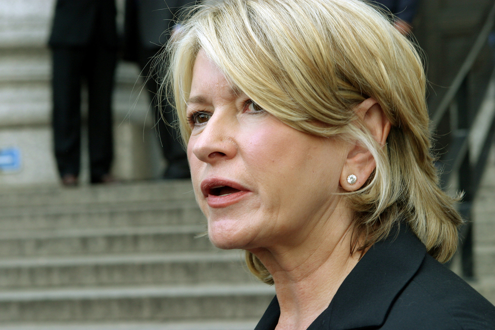 Martha Stewart arrives at Federal Court in Manhattan for sentencing July 16, 2004 in New York City