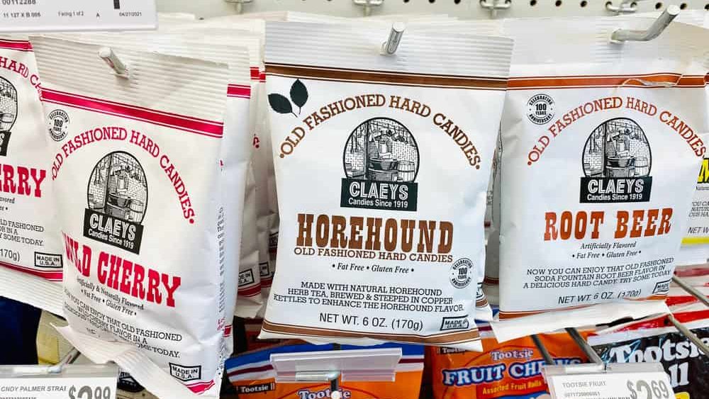 Ros, CA - May 8, 2021: Bags of Old Fashioned Hard Candy by Claeys brand.