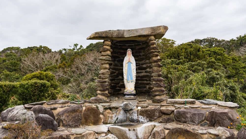 hidden christian cemetery in sasebo japan