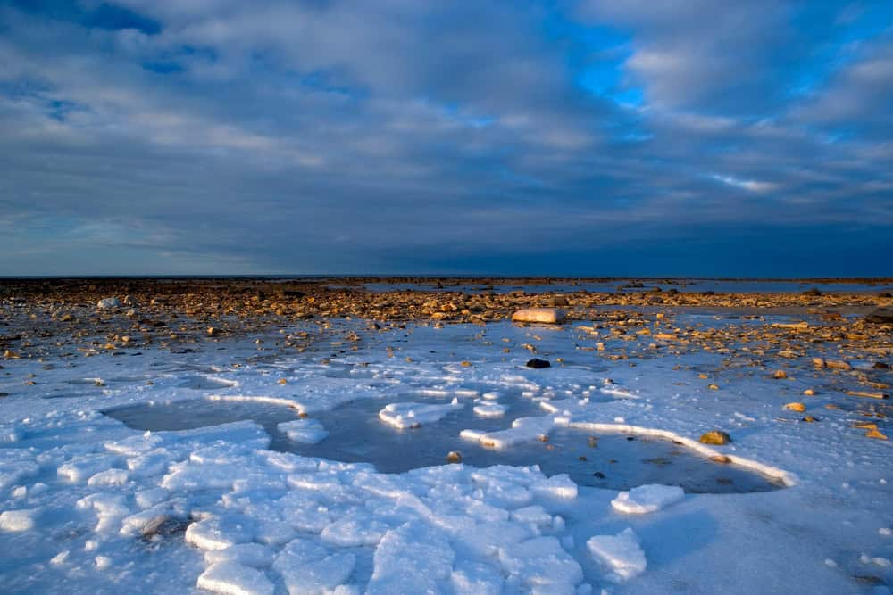 Ice at Churchill, Hudson Bay, Manitoba, Canada, North America