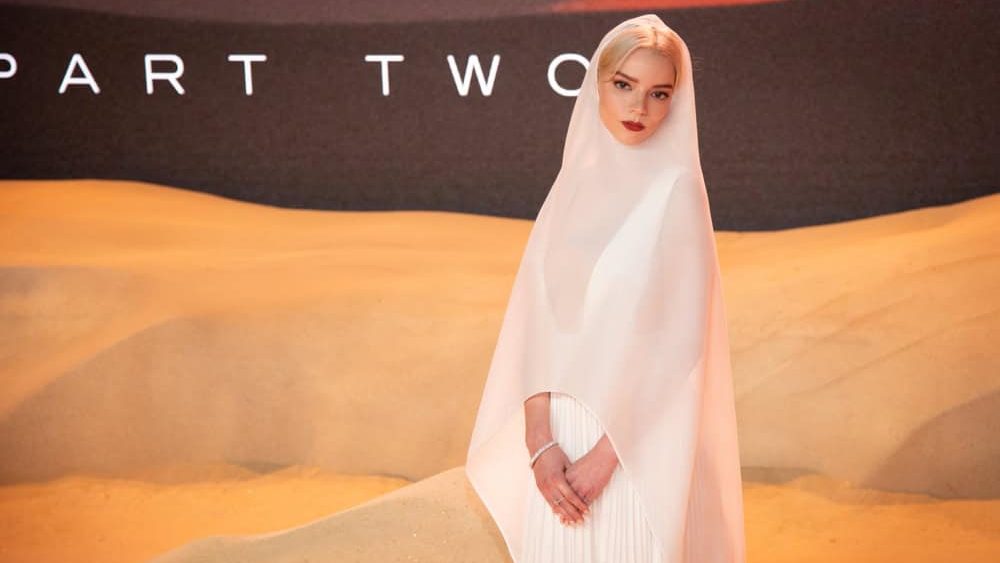 London, England, UK - February 15, 2024: Anya Taylor-Joy attends the World Premiere of "Dune: Part Two" at Leicester Square.