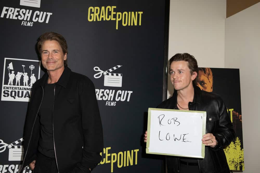 Rob Lowe, John Owen Lowe at the "Grace Point" film premiere on January 30, 2025 at the Regal Cinemas at LA Live in Los Angeles, CA.