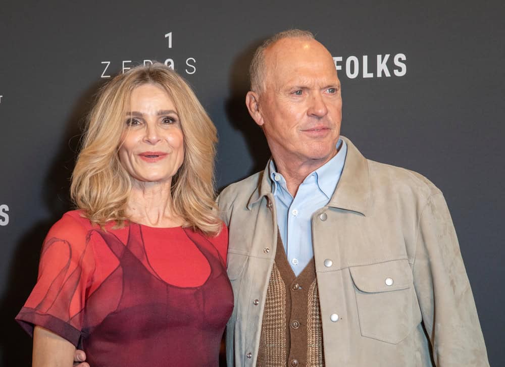 Kyra Sedgwick and Michael Keaton arrive for a special screening of "Sweetwater" at the Ted Mann Theater at the Academy Museum of Motion Pictures, in Los Angeles, California on December 1, 2025.
