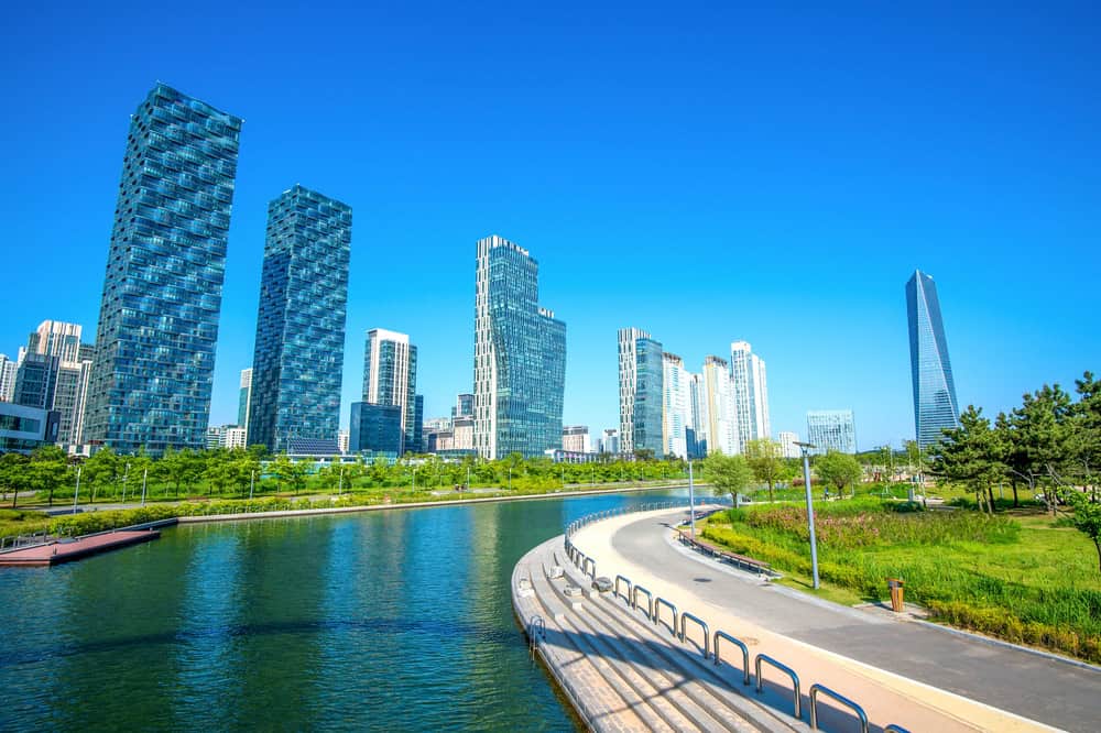 Central Park in Incheon, South Korea.