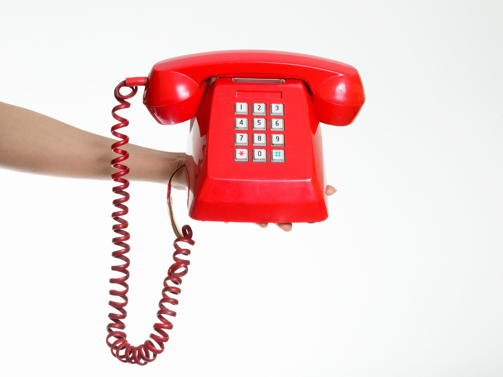 Holding old phone
