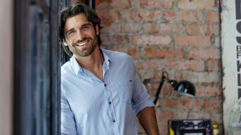 Portrait of handsome man
