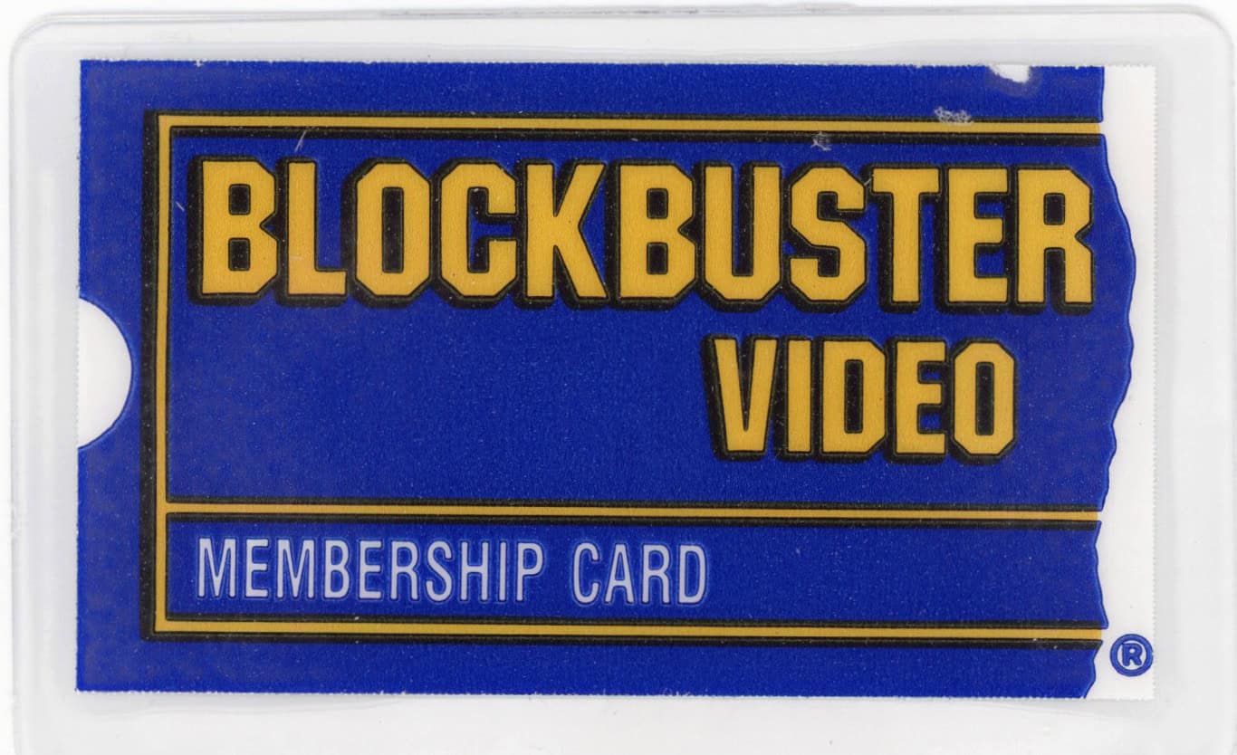 Blockbuster membership card