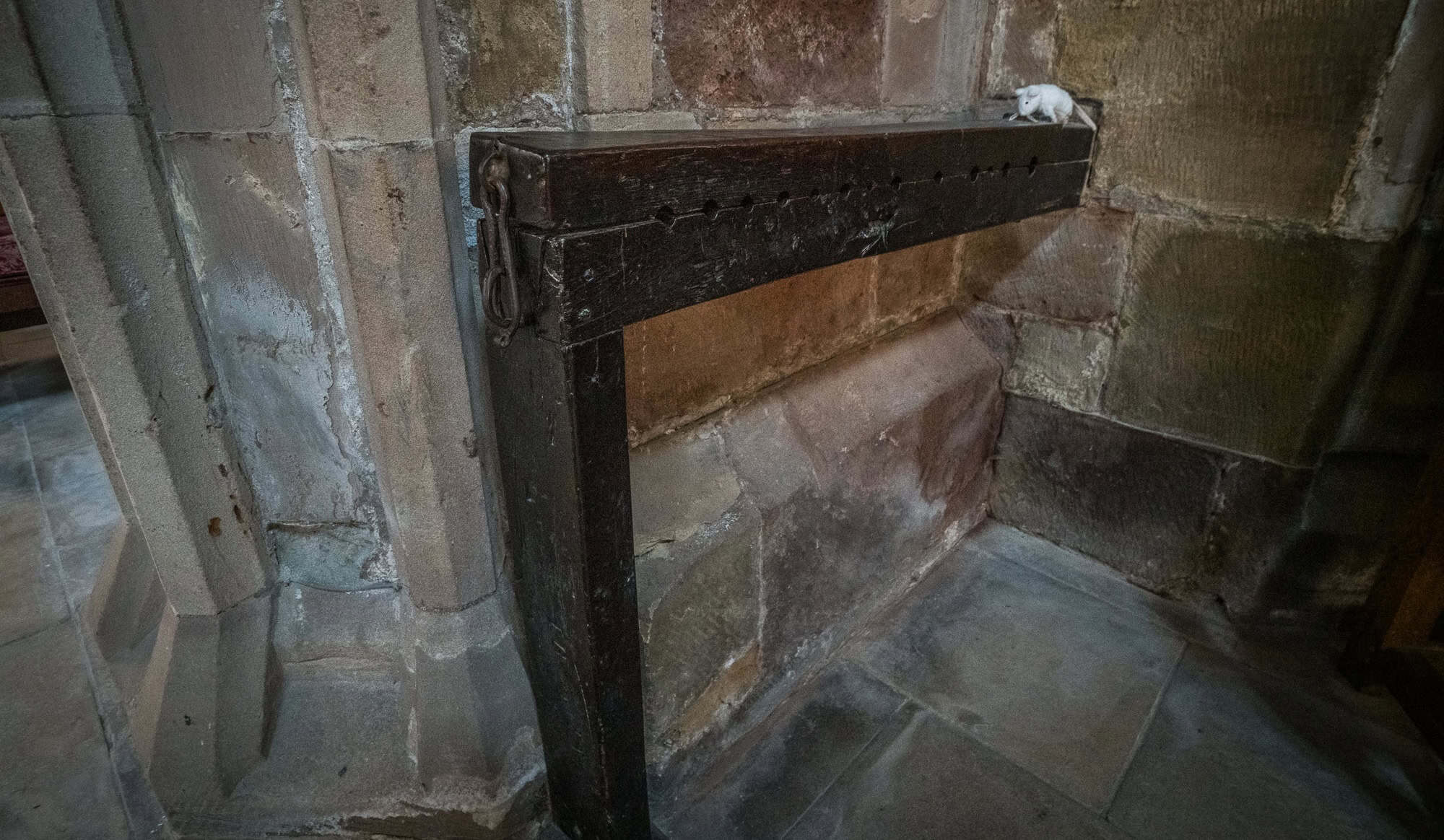 Finger Pillory (Stocks), St Helens Church