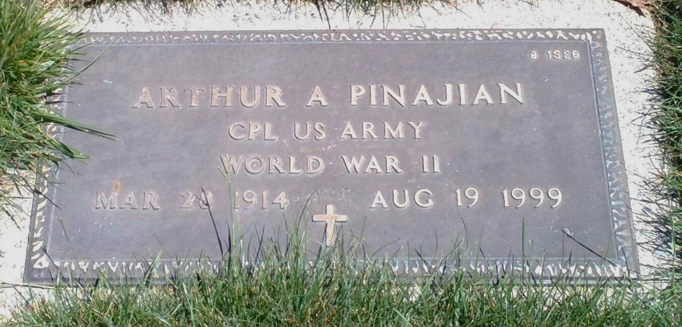 Grave of Arthur A Pinajian