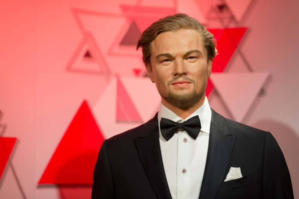 ISTANBUL, TURKEY, DECEMBER 19, 2017: Wax sculpture of Leonardo DiCaprio at Madame Tussauds Istanbul. Leonardo DiCaprio is an American actor, film producer, and environmental activist.