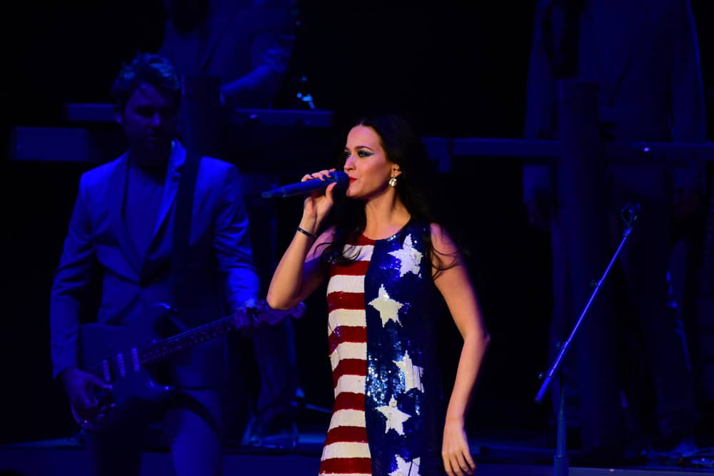 PHILADELPHIA, PA- NOVEMBER 5 2016: Singer Katy Perry appeared on behalf of Hillary Clinton in Philadelphia's Mann Center