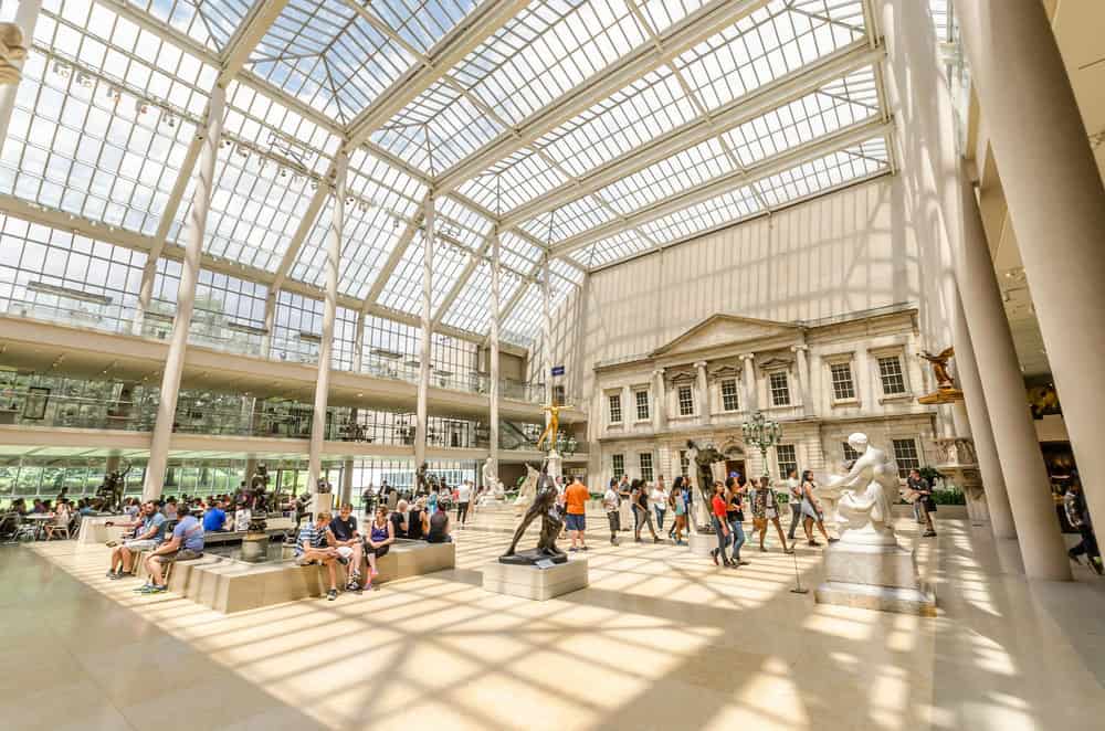 In the Metropolitan Museum of Art's on July 17, 2014 in New York. The Charles Engelhard Court in the American Wing.