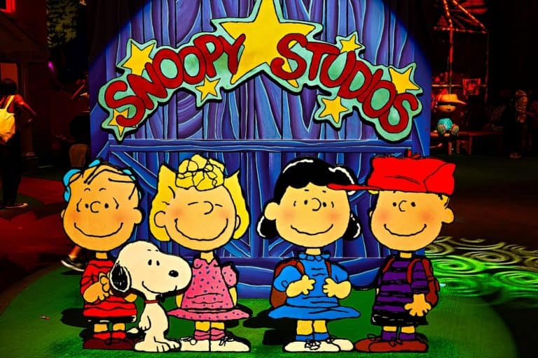 Osaka, Japan - Oct 21, 2022: Entrance of Snoopy Studios at Universal Studios Japan