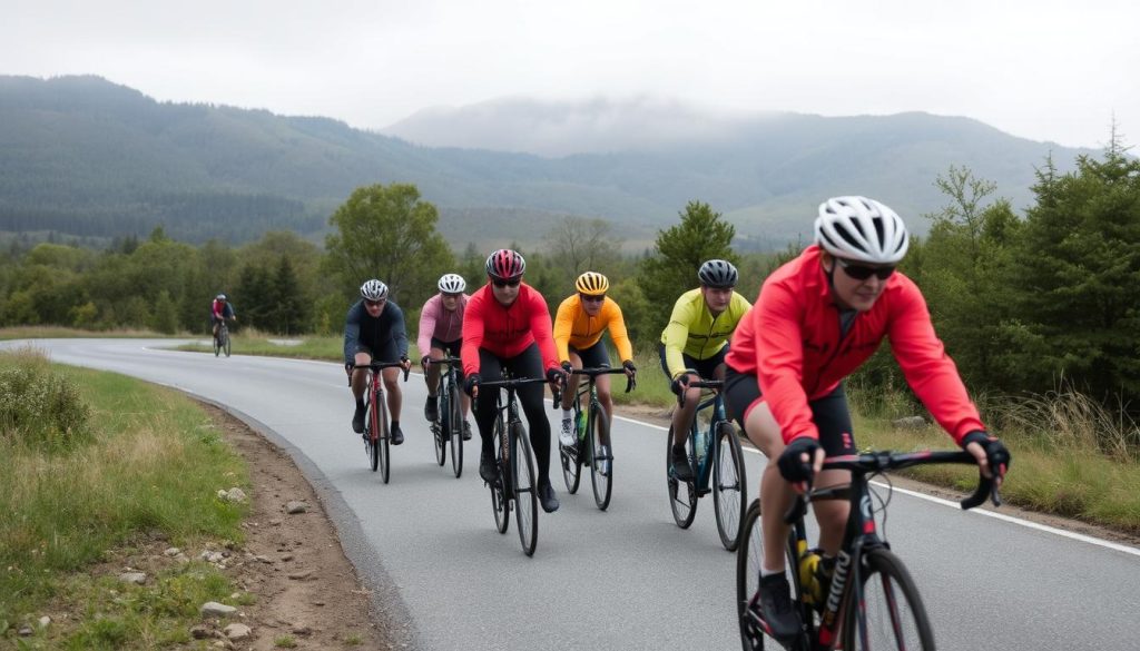 Canadian cycling etiquette in various weather conditions