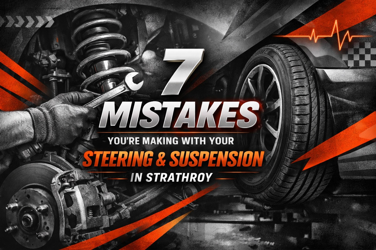 Car suspension and wheel repair at Cor's Motors Auto Repair.