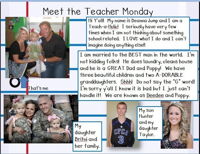 Meet the Teacher Monday