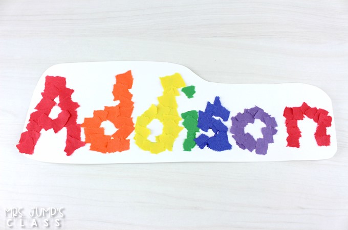 Name activities for early learners. Students will have fun practicing their names with these math and literacy activities that are great for back to school!