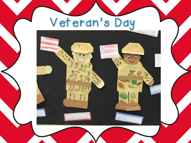 Adorable soldiers for Veterans Day