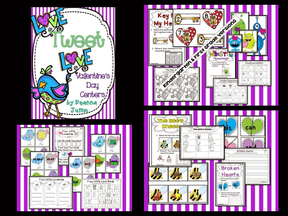 Valentine's Day Centers! Love, Tweet Love!
