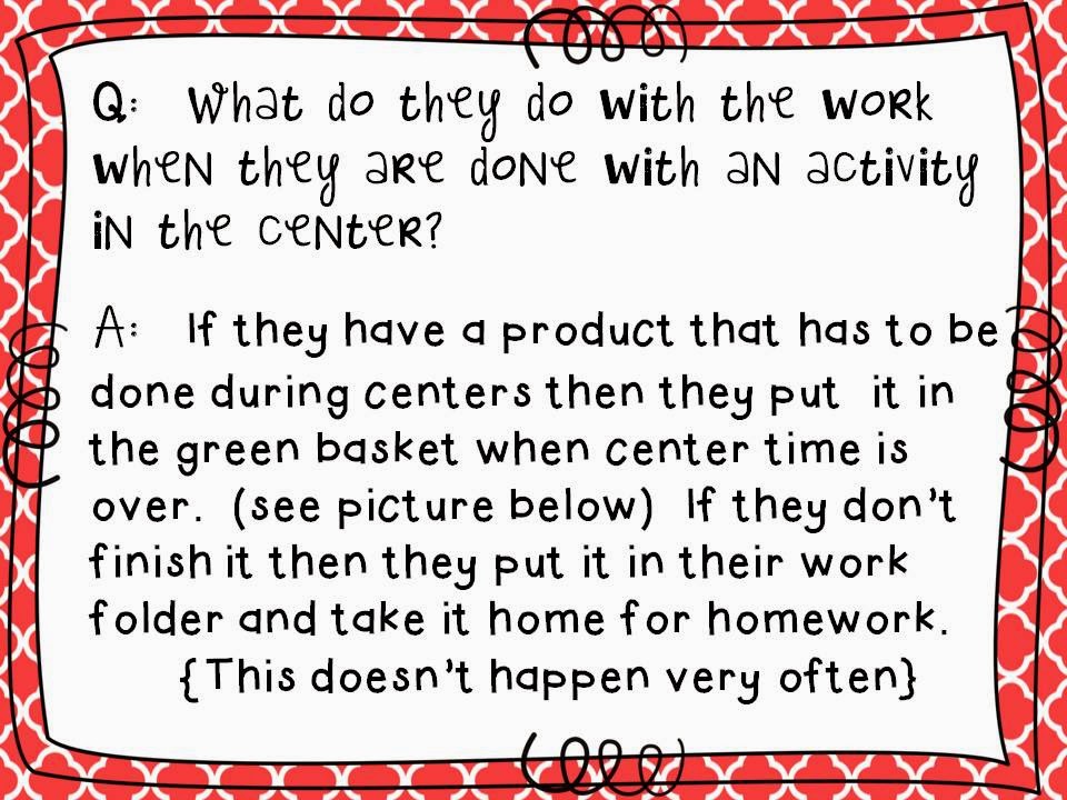 Literacy Centers YOUR QUESTIONS ANSWERED