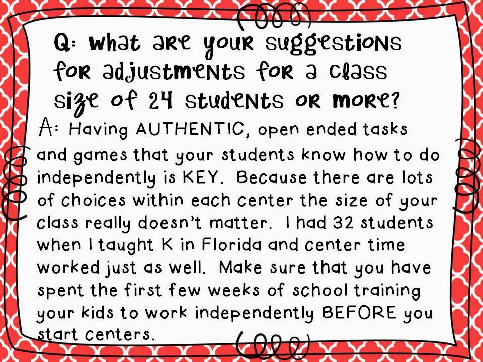 Literacy Centers YOUR QUESTIONS ANSWERED