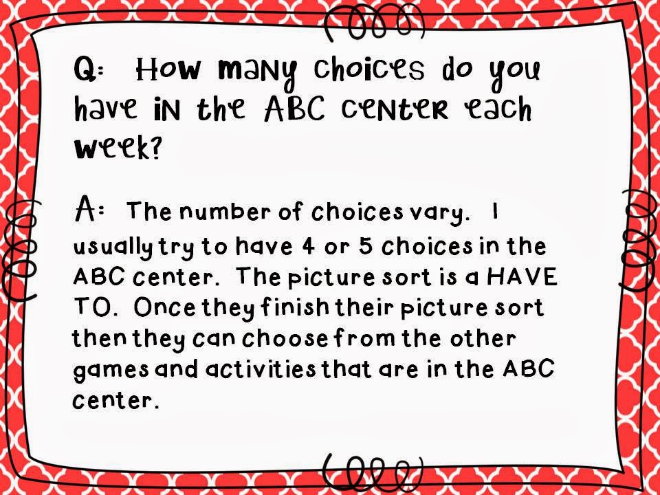Literacy Centers YOUR QUESTIONS ANSWERED