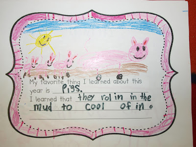 End of the Year Memory Book