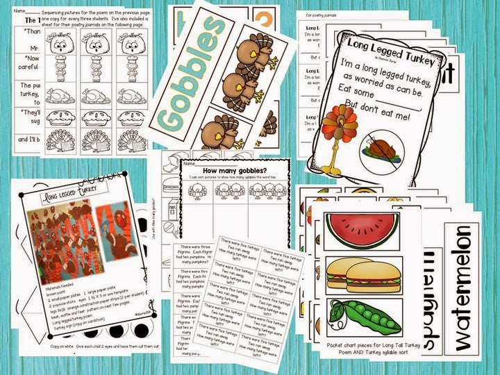 Thanksgiving math & literacy fun
