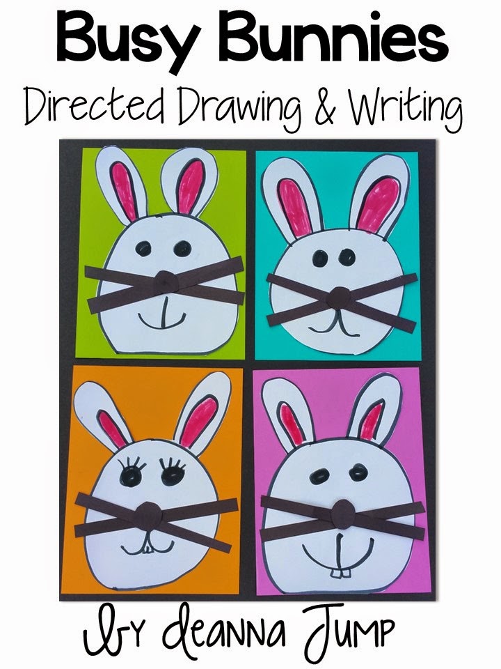 Spring Directed Drawings free file with a writing activity. These are perfect for Easter! Your kindergarten and 1st grade students will love this!