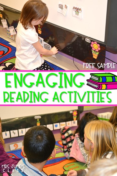 Engaging reading activities for kindergarten and first grade! See how we improve reading comprehension through various reading comprehension strategies. FREE sample file too!