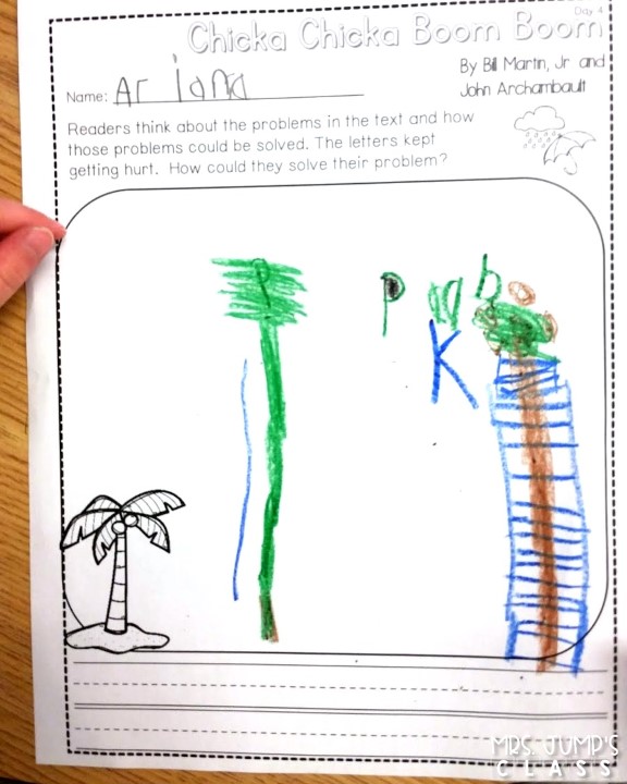 Chicka Chicka Boom Boom Activities for Back to School. Kindergarten and first grade classroom ideas with a Chicka Chicka Boom Boom directed drawing, science, and writing!