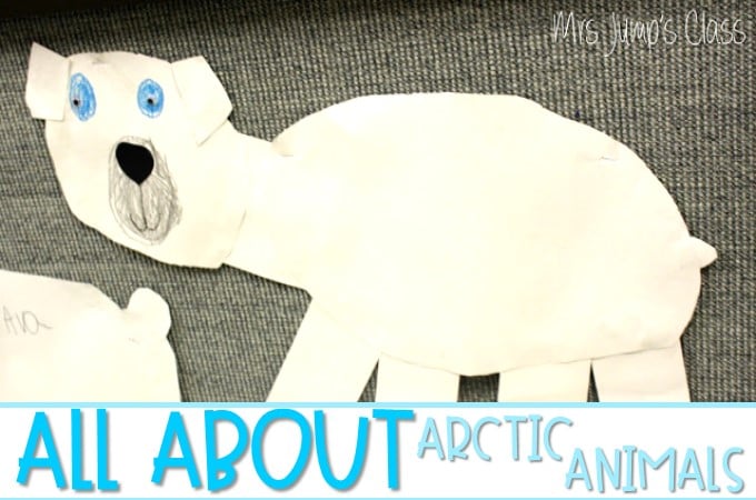 Arctic Animals Polar Bears and Walruses lesson plan ideas for kindergarten and first grade.  Reading, Writing, and craft!