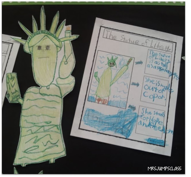 American Symbols is one of my favorite units to teach!  I took all of the facts about the U.S. symbols and broke them down into fun, engaging lessons.  Here are a few pics of some of the activities.