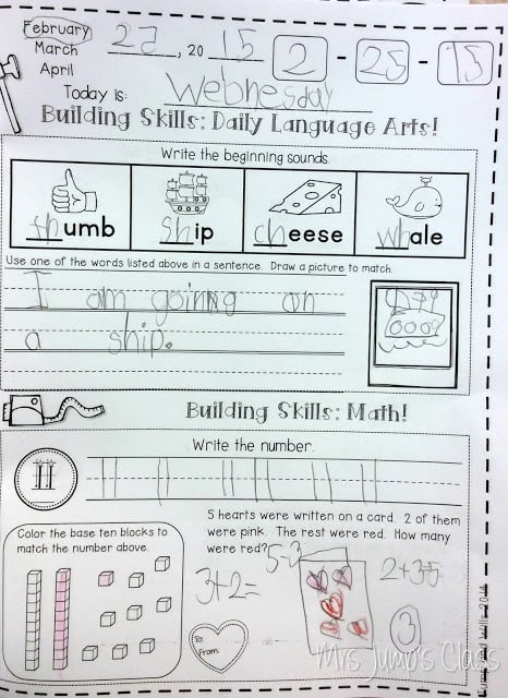 Kindergarten calendar activities and student calendar journals worksheets. Minutes a day for spiral review of math and literacy skills. Grab your free sample!