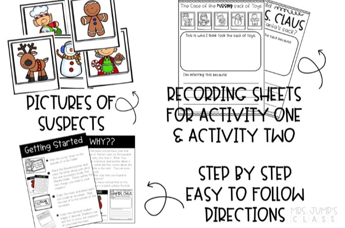 Christmas Inference Detectives Kindergarten First-Grade