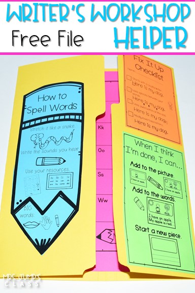 Writers Workshop Helper free file for your kindergarten or first-grade classroom. It includes an editing checklist, personal word wall template, alphabet chart, digraph chart, and blend chart. Student samples of informational writing are also included.
