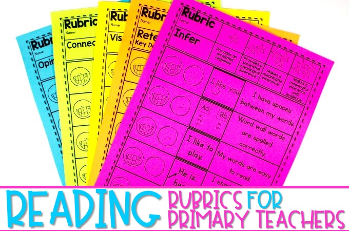Reading Rubrics for Primary Grades. These reading rubrics for primary grades are great for kindergarten and first-grade reading. Assessments and scoring guides are great for guiding your lessons in reading comprehension.