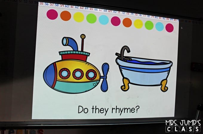 Phonological awareness activities that teach rhyming. Your kindergarten and first grade students will love these fun lessons ideas to reinforce rhymes. Great for reading intervention during your small group RTI time.