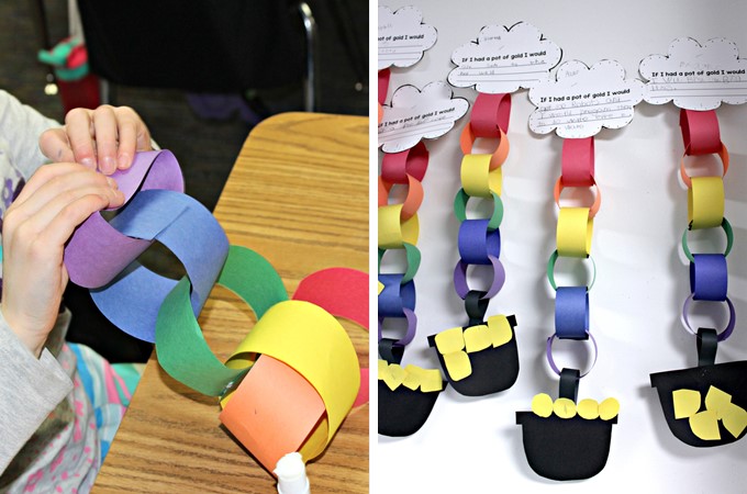 St. Patrick's Day activities for kindergarten and first grade. Cute craft ideas and fun math and literacy lessons to help you celebrate.