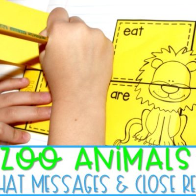 Zoo Animals | Chit Chat Messages & Close Reading