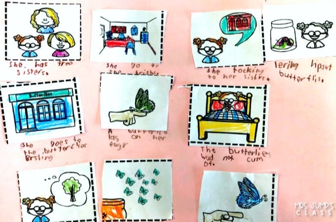 5 reading lesson ideas for Velma Gratch and the Way Cool Butterfly. K-2 Reading Comprehension lessons, responding to literature, and a FREE FILE!