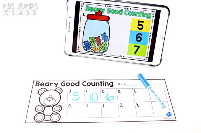 21 Kindergarten math centers to practice numbers to 10. Digital, black & white, and color options that match up to the Common Core Standards.