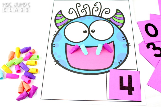 21 Kindergarten math centers to practice numbers to 10. Digital, black & white, and color options that match up to the Common Core Standards.