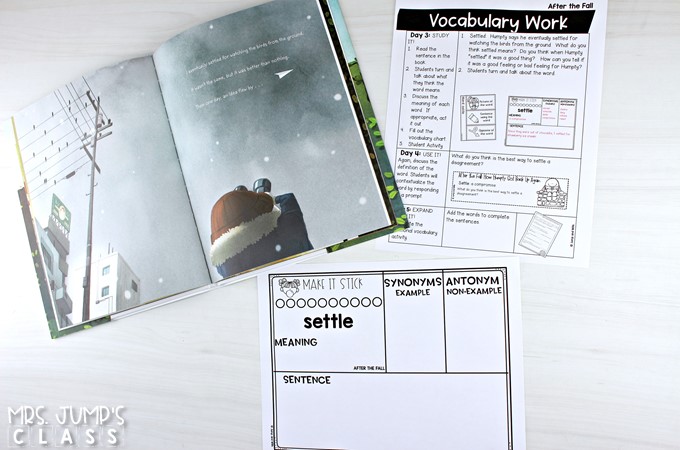 After the Fall (Humpty Dumpty) reading comprehension lesson plans. Students respond to literature while developing reading comprehension strategies, vocabulary, and grammar.&nbsp;