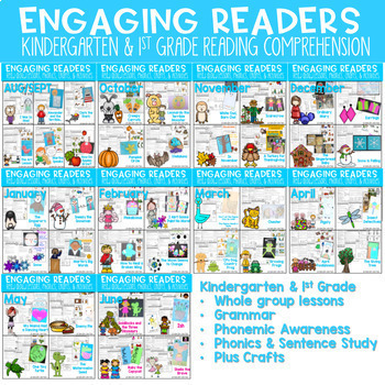 Reading Comprehension: Engaging Readers: SET TWO YEAR LONG BUNDLE