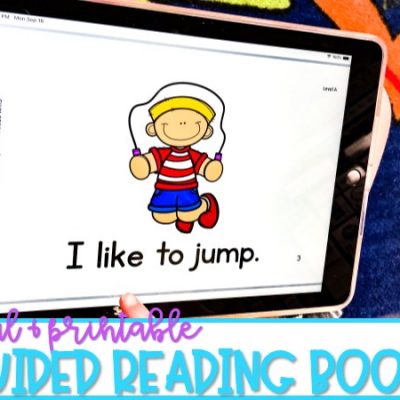 Printable & Digital Guided Reading Books for Kindergarten & First Grade