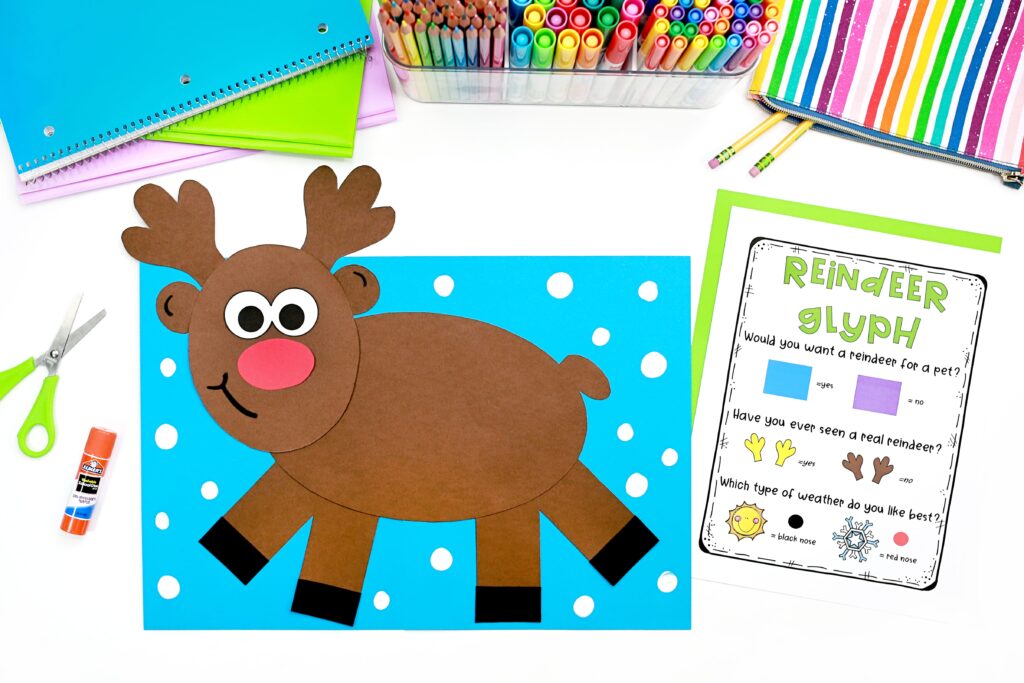 Reindeer gyph craft and key