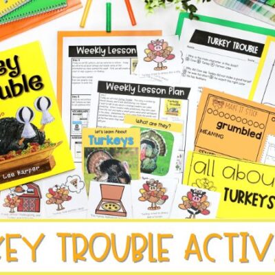 Turkey Trouble Activities for Kindergarten and First Grade