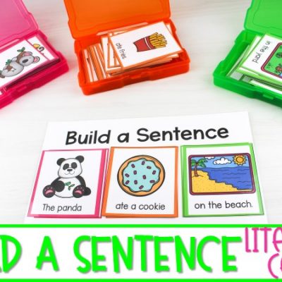 Back to School Ideas: Sentence Building | Literacy Center for K-1